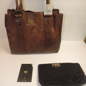 FRYE Melissa Tote Dark Brown